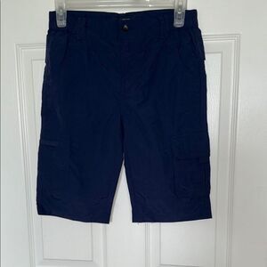 Boys Navy Cargo Shorts sz160 NWOT